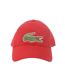 Unisex Adult Adjustable Cotton Twill Baseball Cap Red Lacoste-1