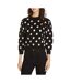 Womens/ladies Finleigh Sweatshirt Black White Boss-1