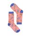 1 Pack Ladies Novelty Dusky Pink Guitar Bamboo Socks-3