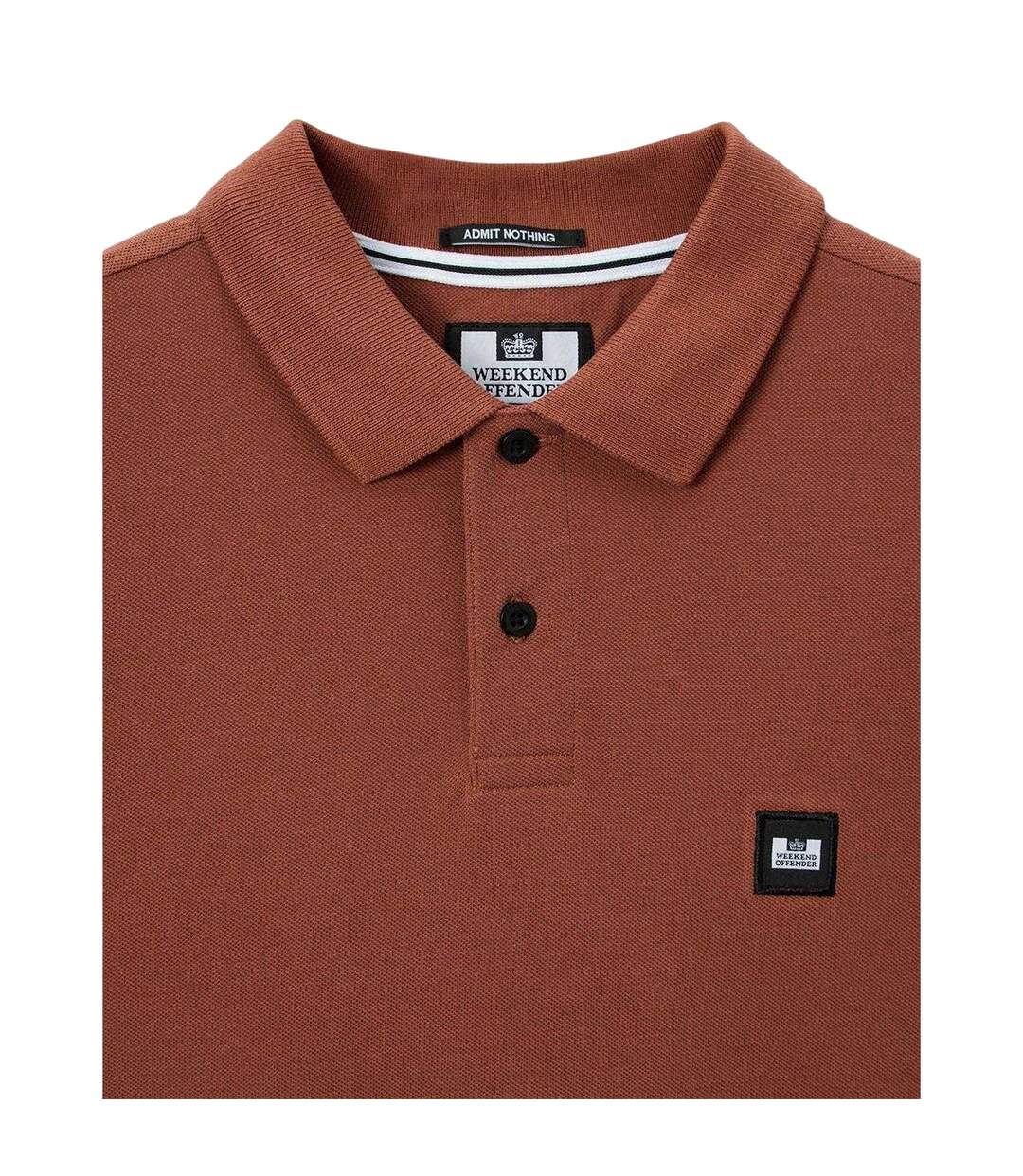 Mens Caneiros Polo Shirt Rust Weekend Offender-4
