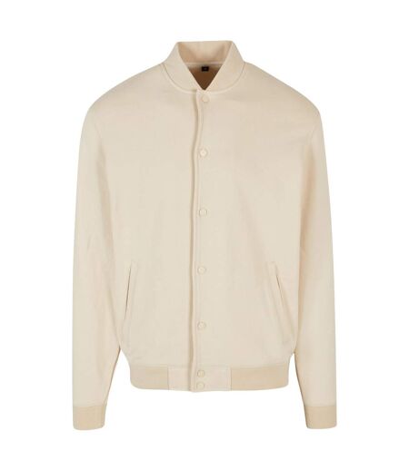 Blouson D'université Homme Sable Build Your Brand