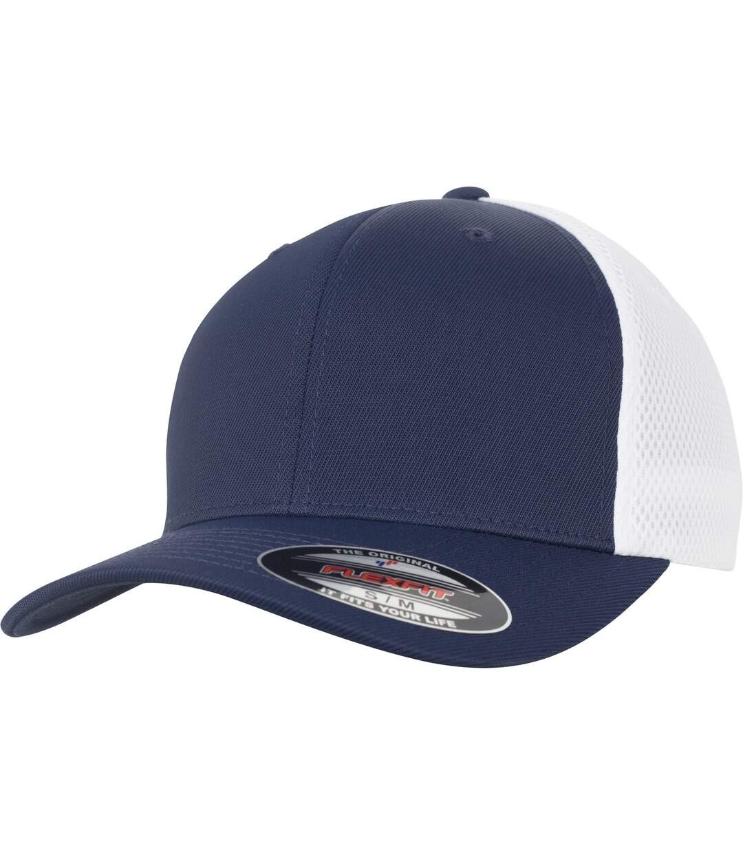 Casquette de baseball flexfit adulte bleu marine / blanc Yupoong-1