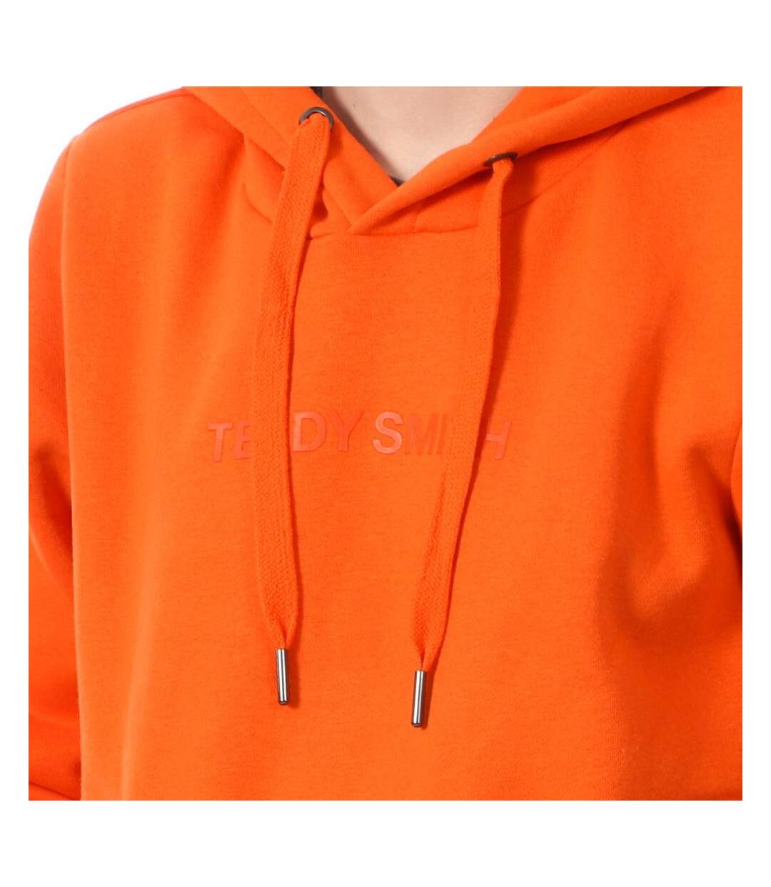 Sweat à Capuche Orange Femme Teddy Smith Soly - S-3