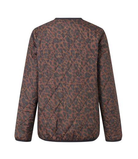 Doudoune Motif/style Imprimé Léopard Maia Femme Marron Foncé Noir Regatta