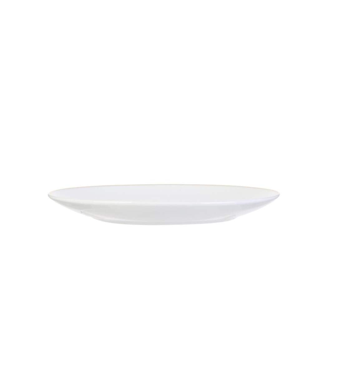 Lot de 6 Assiettes à Dessert Liseré 20cm Blanc-2