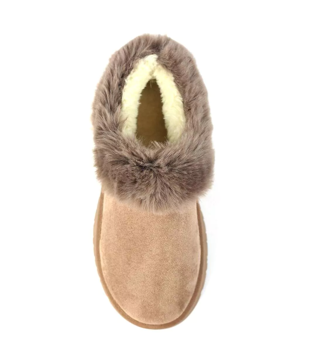 Chaussons Mules Nissi Femme Marron Clair Lunar-4