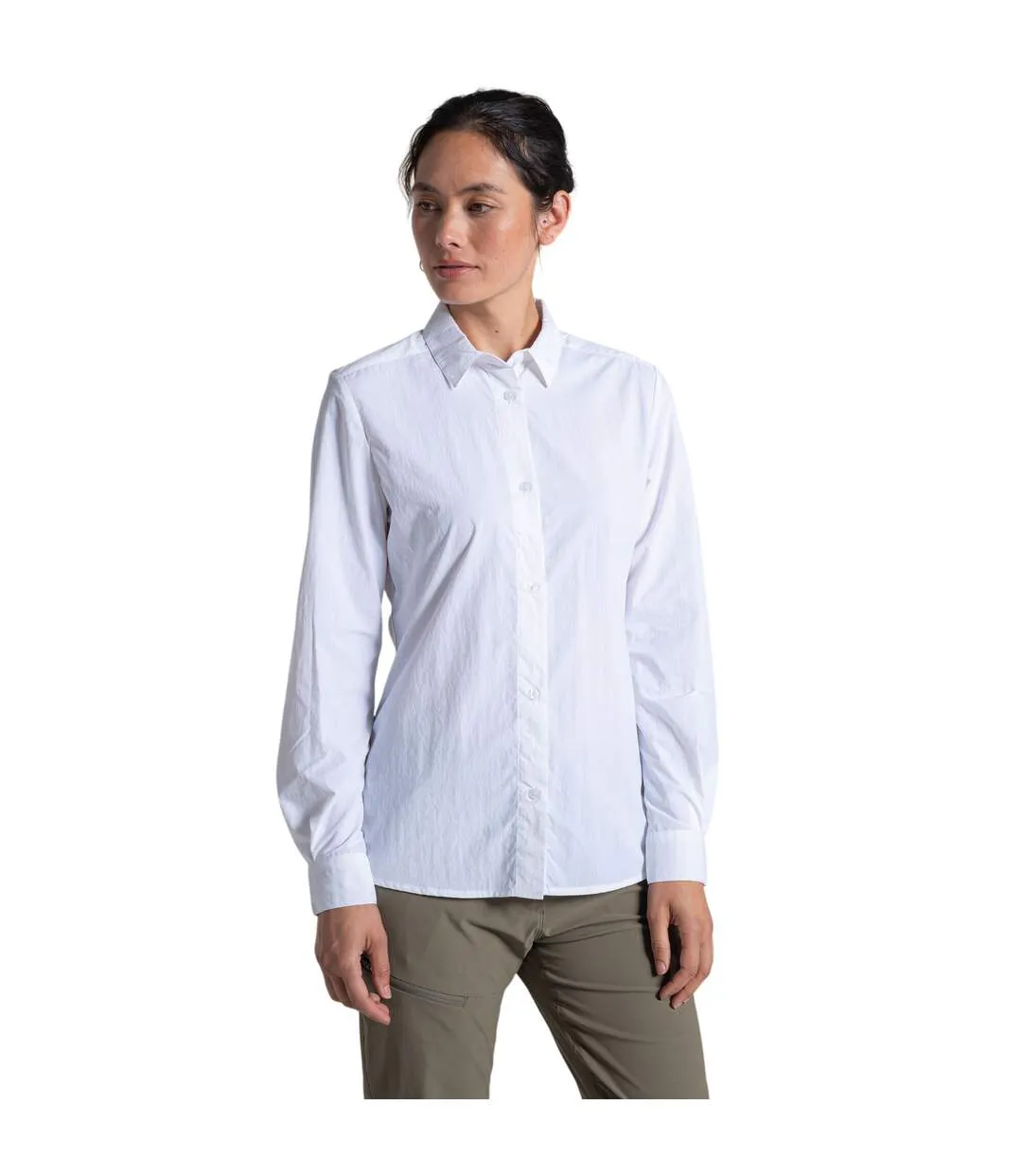 Chemisier Manches Longues Alma Femme Blanc Craghoppers-1