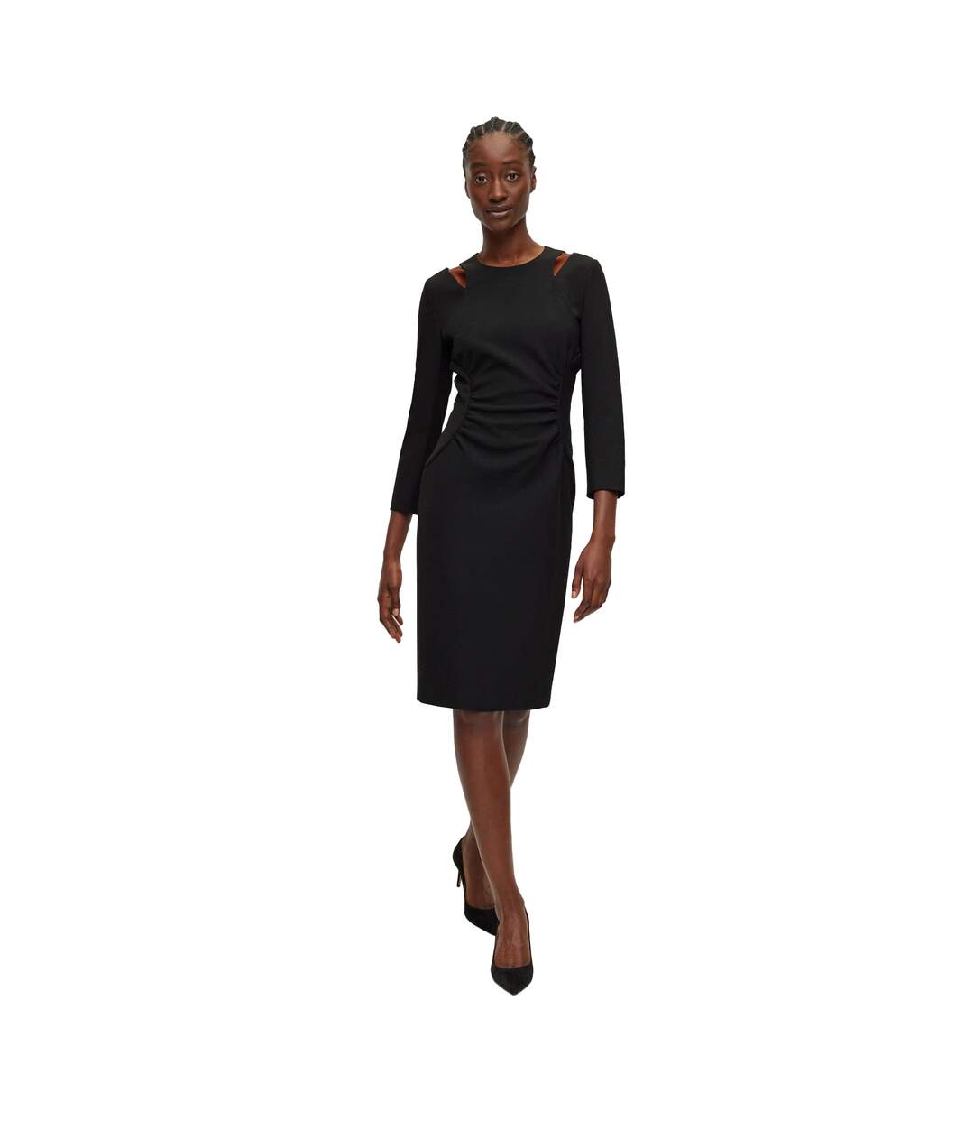 Robe Décontractée Dadeka Femme Noir Boss-4