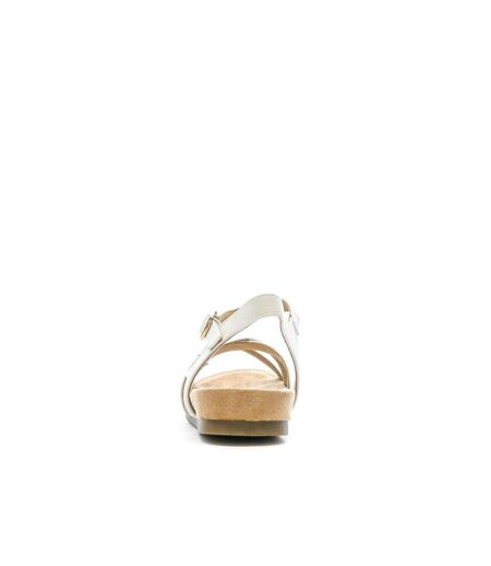 Sandales blanches femme relife jillica