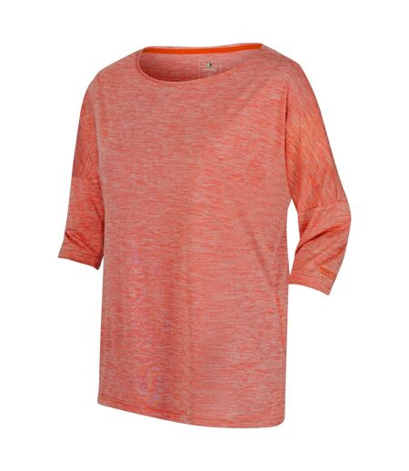 Regatta Womens/Ladies Pulser II 3/4 Sleeve T-Shirt (Neon Peach) - UTRG7153
