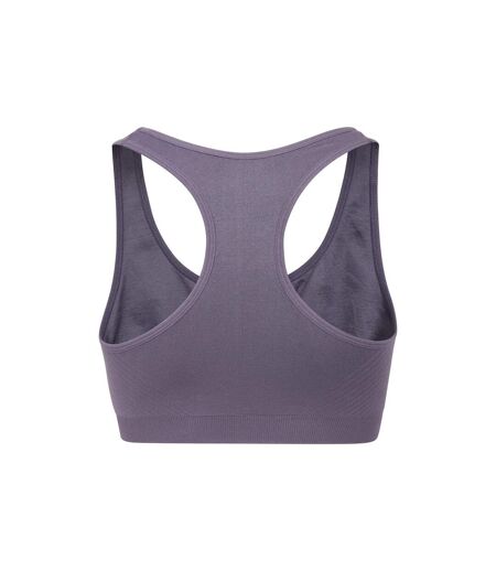 Womens/ladies anti-chafe seamless sports bra dark purple Mountain Warehouse