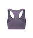 Womens/ladies anti-chafe seamless sports bra dark purple Mountain Warehouse-2