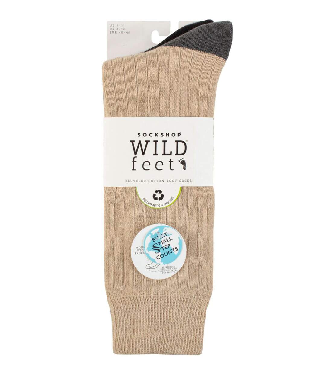 Wildfeet - 3 Pack Mens Recycled Cotton Boot Socks-2