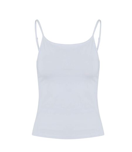 Womens/ladies Jersey Stretch Top White Build Your Brand