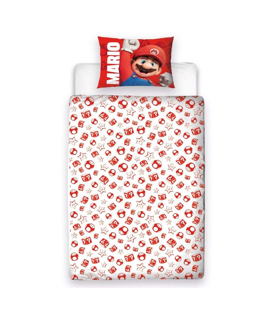 Super Mario Bros Jump Reversible Duvet Set (Multicolored) - UTAG2937-2
