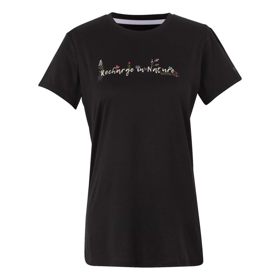 T-shirt fingal femme noir Regatta-1