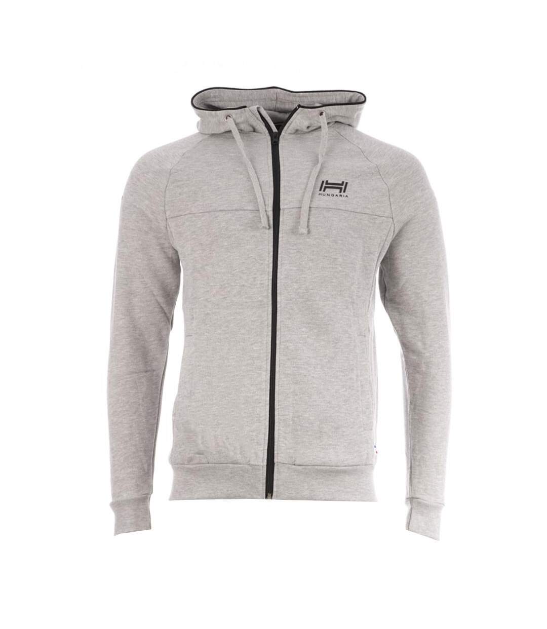 Sweat Zippé Gris Homme Hungaria Coggia - L-1