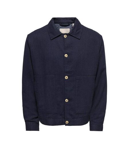 Veste légère marine homme only & sons structure