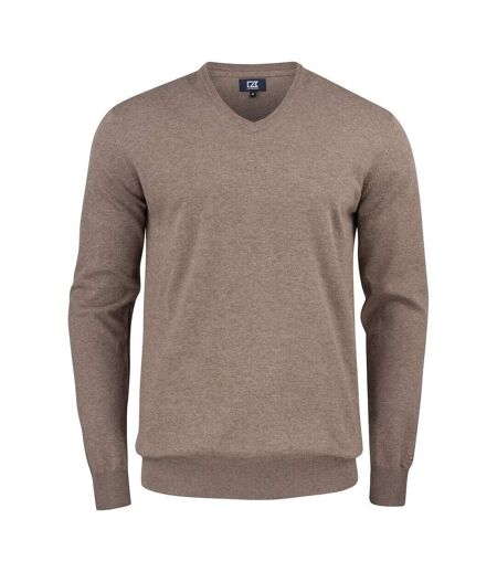 Mens Oakville V Neck Sweatshirt Anthracite Melange Cutter & Buck