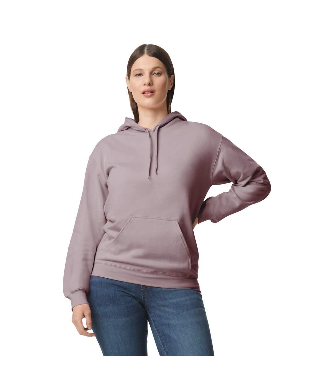 Sweat à capuche softstyle adulte taupe Gildan