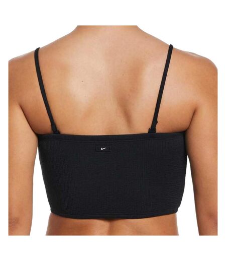 Haut de maillot de bain Noir Femme Nike Bandeau Midkini - M