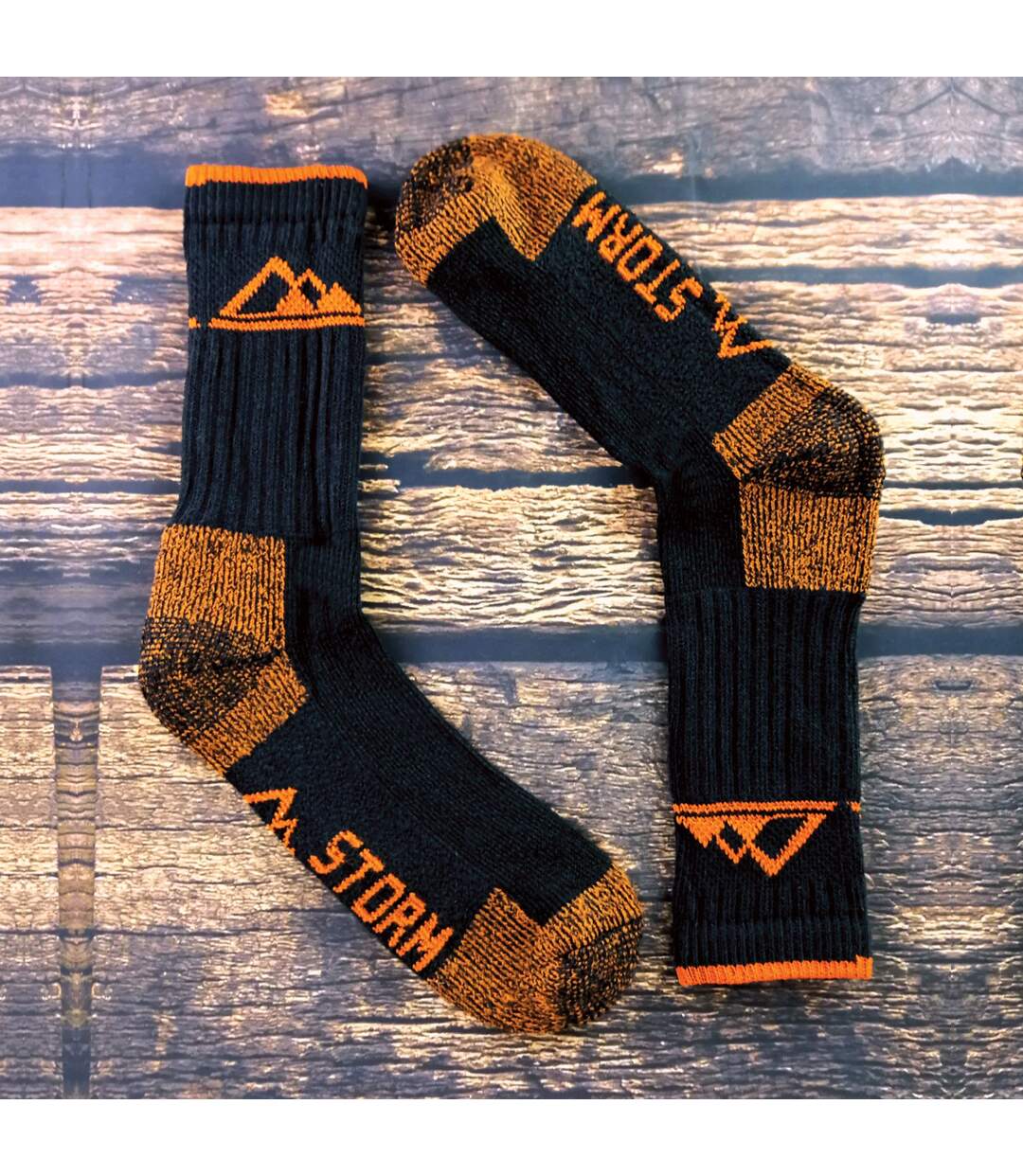 3 Pack Mens Heavy Cushioned Outdoor Cotton Hiking Socks-5