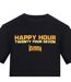T-shirt Motif/style Imprimé Happy Hour Homme Noir Plain Lazy-3