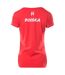 T-shirt Manches Courtes Femme Rouge Blanc Huari-2