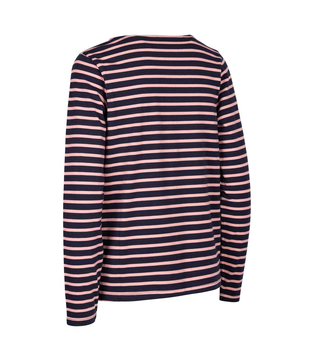 Womens/ladies karen yarn dyed stripe shirt pink shell Trespass-2