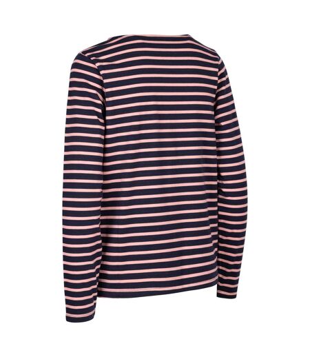 Womens/ladies karen yarn dyed stripe shirt pink shell Trespass