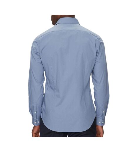 Chemise bleu homme calvin klein jeans poplin stretch slim - 38