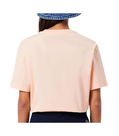 T-shirt orange clair femme lacoste tf7215