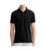 Polo noir homme calvin klein jeans refined-1
