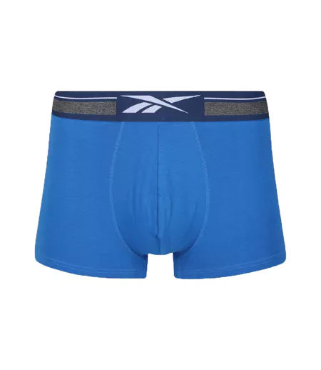 Boxers Sports Homme Bleu Blanc Bleu Marine Reebok