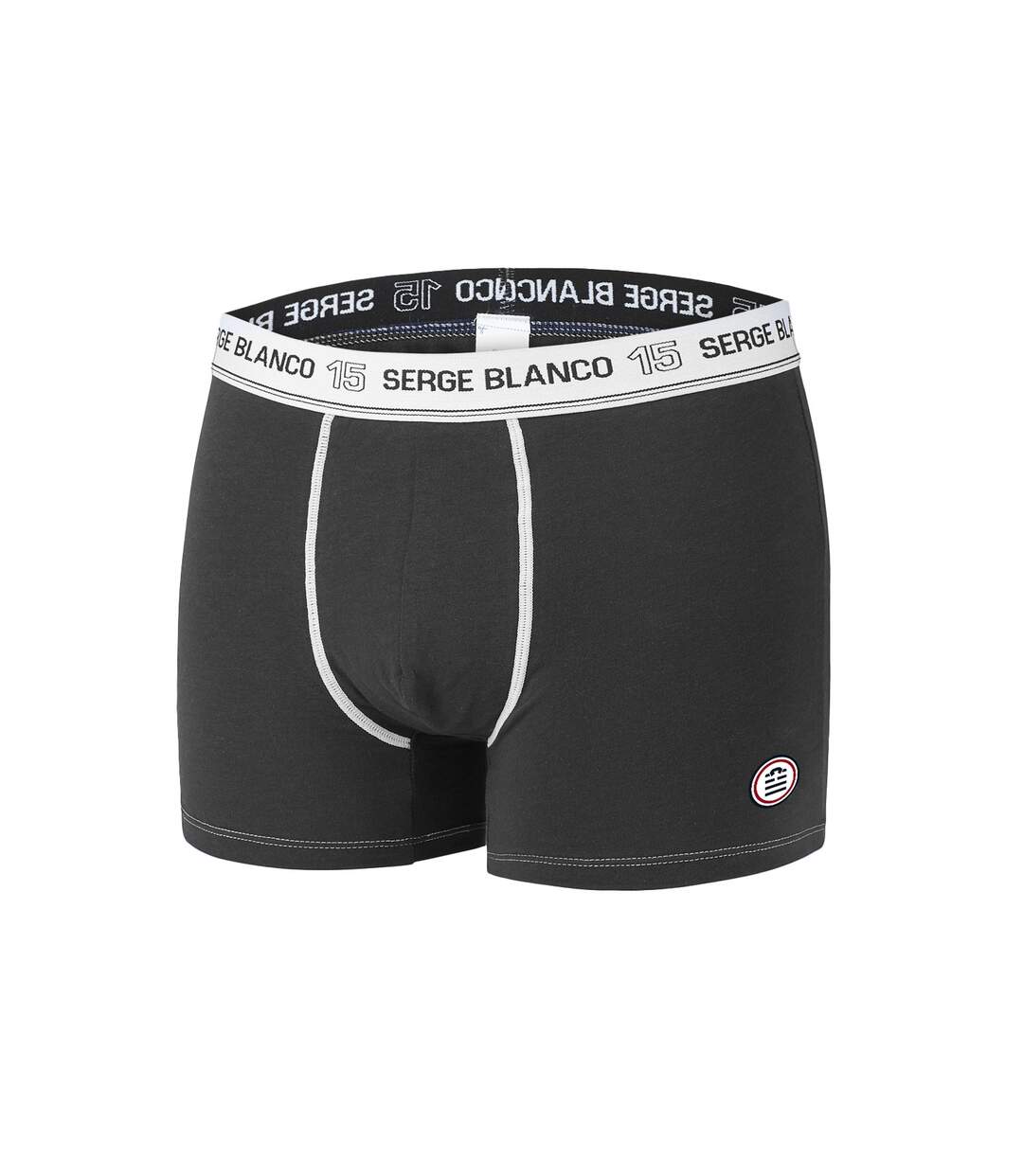 Lot de 8 boxers homme en coton Noir Serge Blanco-3