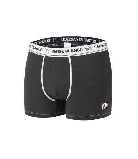 Lot de 8 boxers homme en coton Noir Serge Blanco