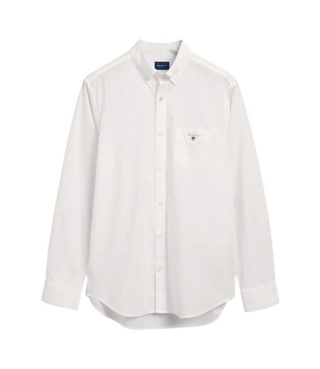 Mens Broadcloth Regular Shirt White Gant