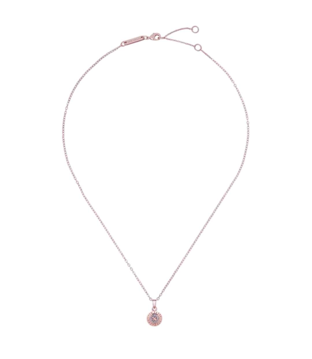 Elvina Engraved Necklace One Size Rose Gold Ted Baker-2