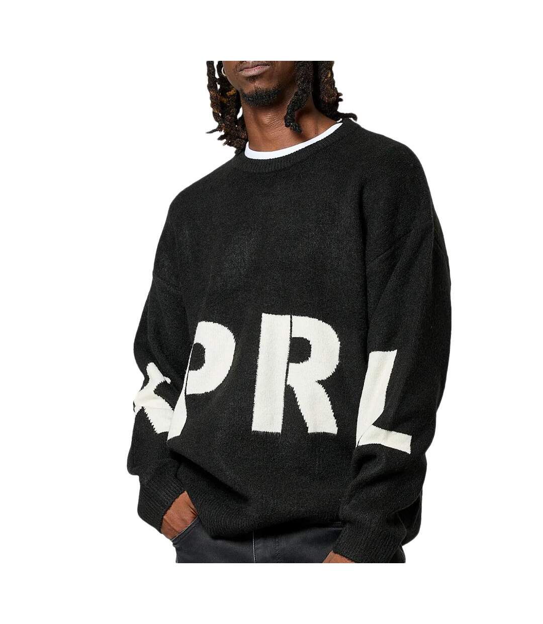 Pull noir homme kaporal koch-1