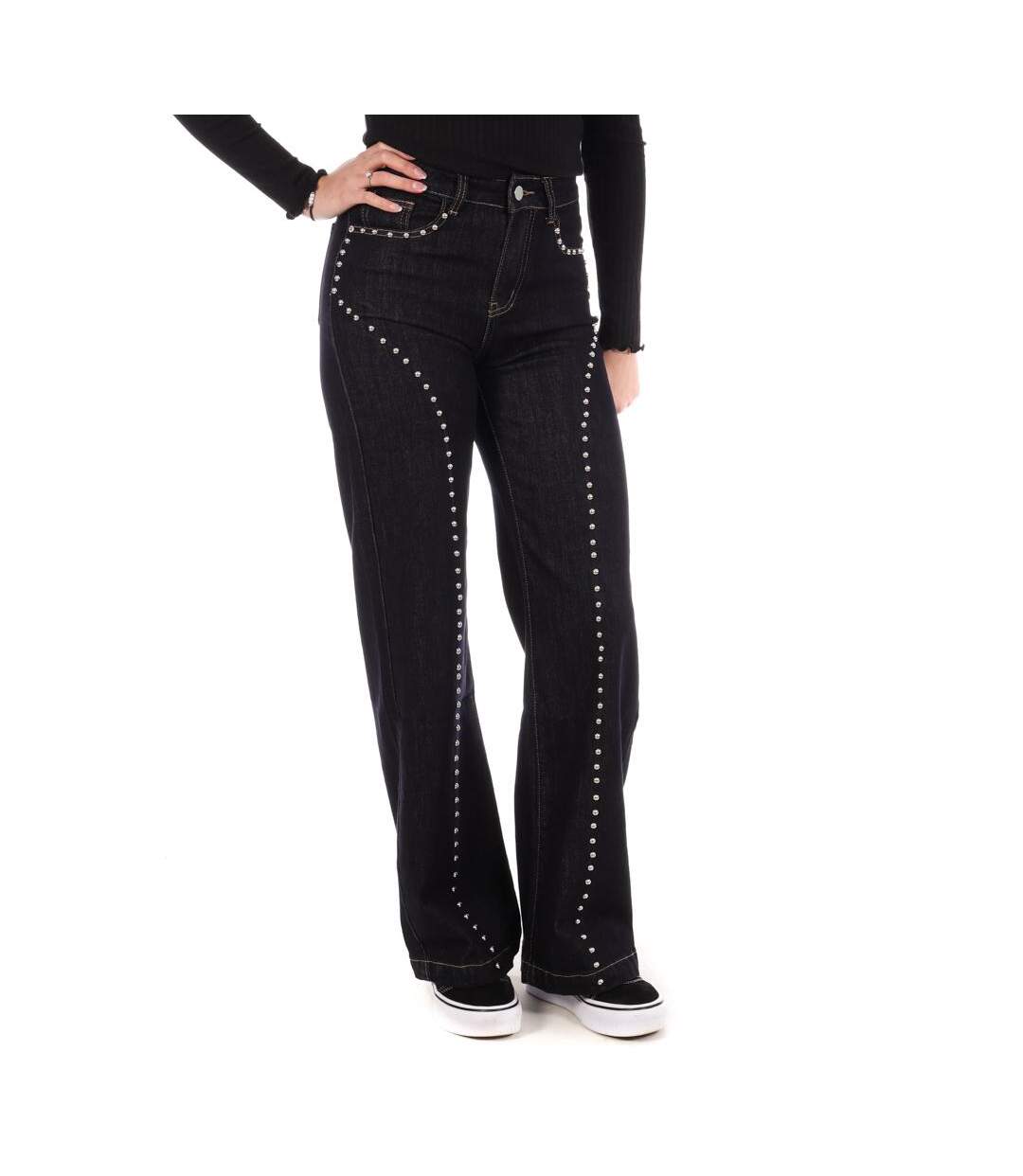 Jean loose bleu brut femme monday premium 1807-1