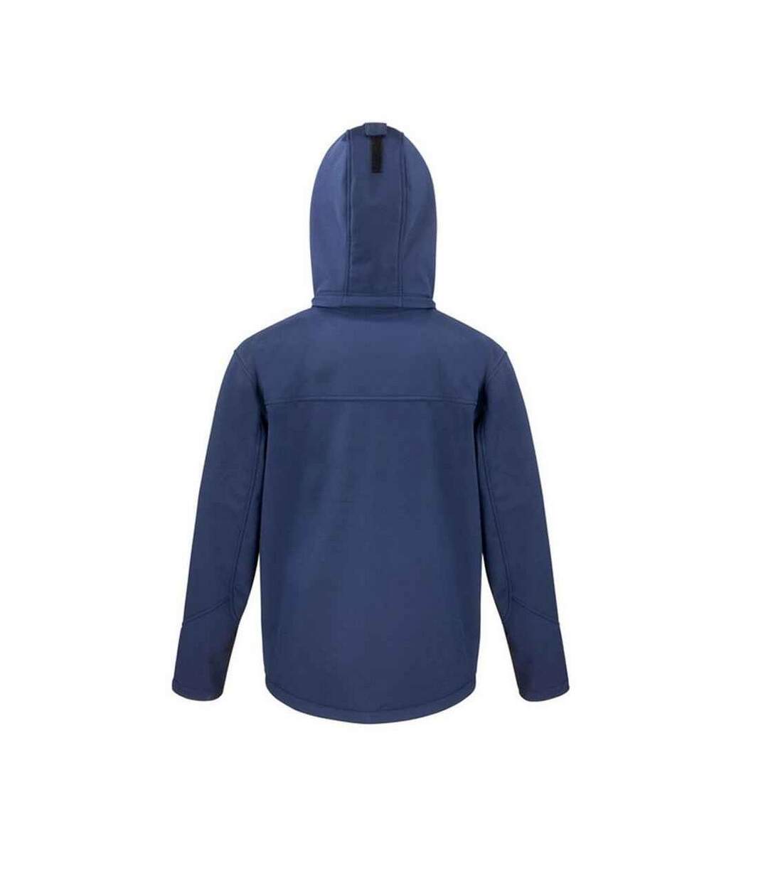 Mens hooded soft shell jacket navy/royal blue Result Core