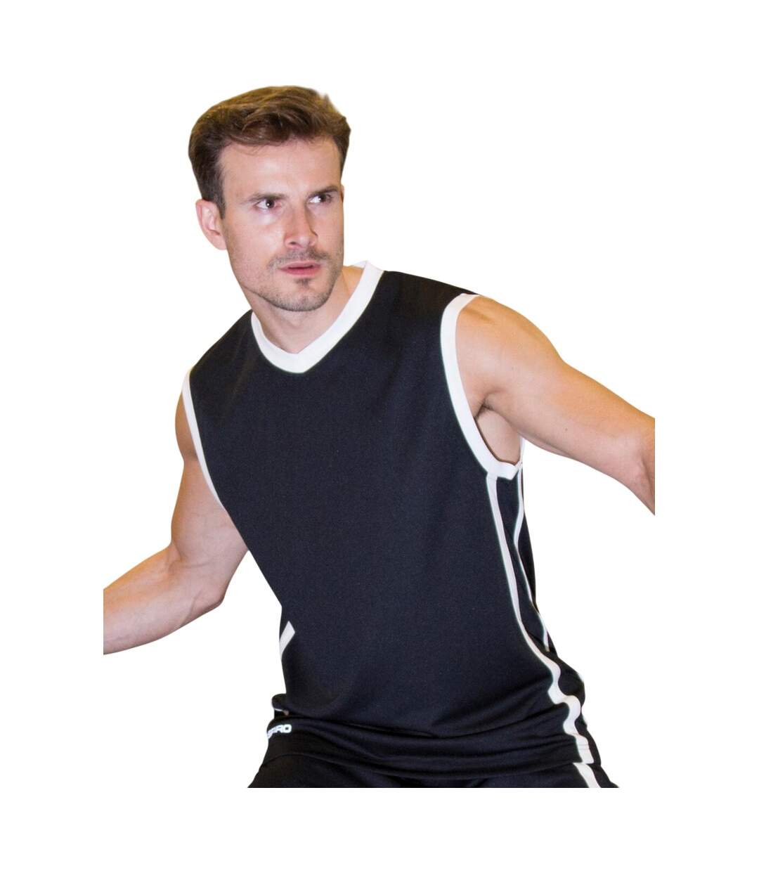 Maillot De Basket Homme Noir Blanc Spiro-1