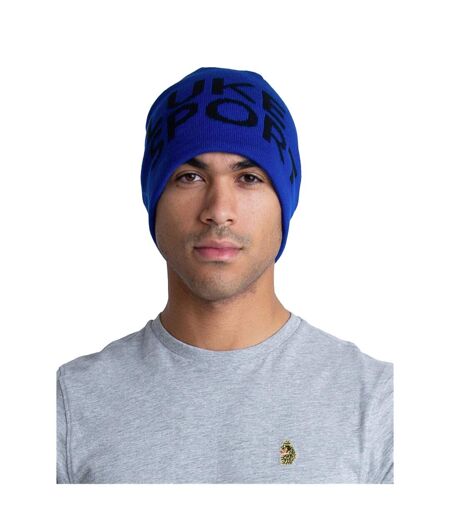 Den Text Reversible Sport Beanie Blue Luke 1977