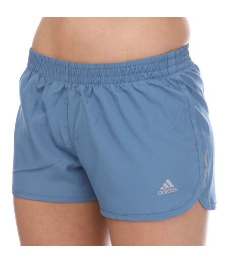 Womens/ladies Running Shorts Blue Adidas