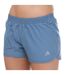 Womens/ladies Running Shorts Blue Adidas-1