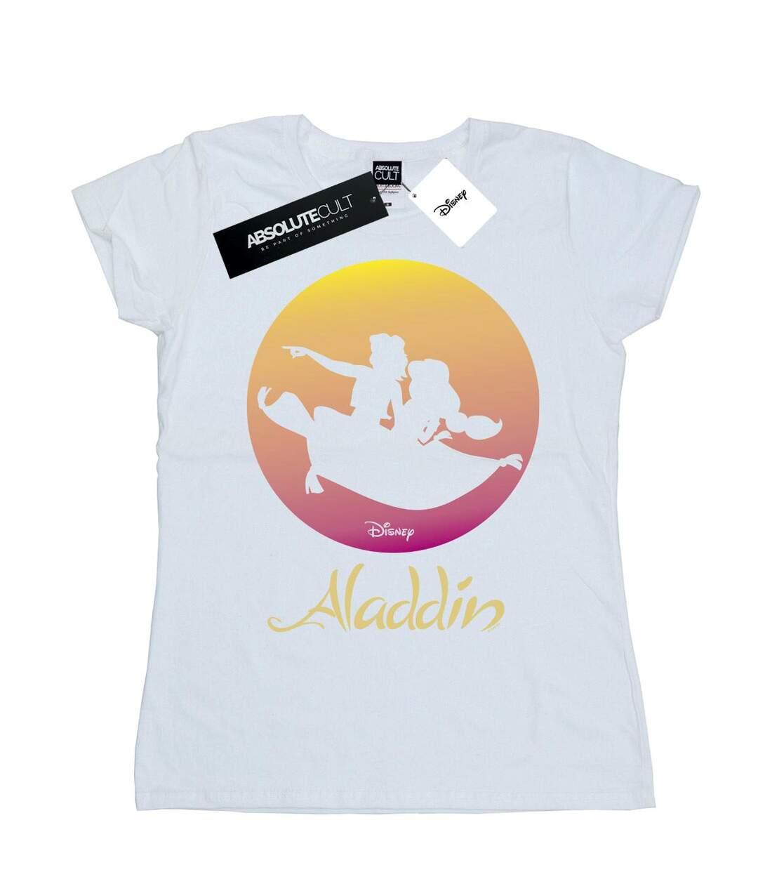 Disney - T-shirt ALADDIN FLYING SUNSET - Femme (Blanc) - UTBI16273-1