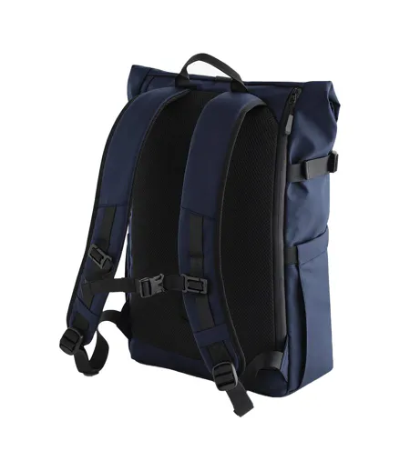 Everyday Roll Up Backpack One Size Navy Bagbase