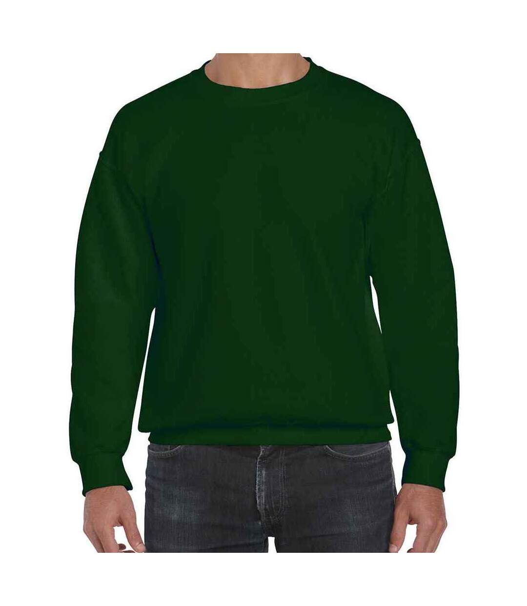 Sweat homme vert forêt Gildan-1