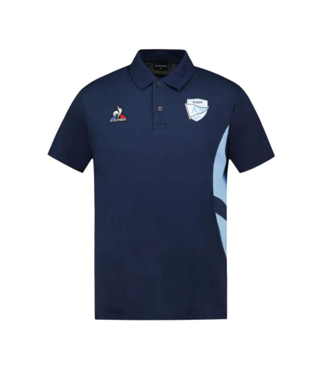 Aviron bayonnais polo présentation marine homme le coq sportif n°3-1