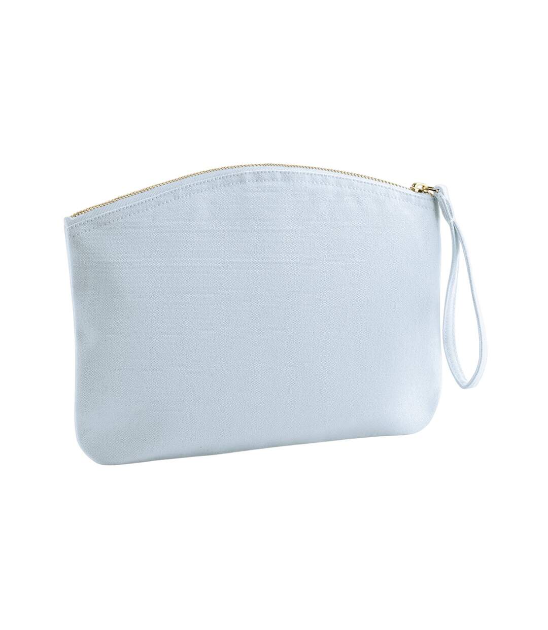 Earthaware spring organic wristlet pouch 28cm x 22cm pastel blue Westford Mill-1